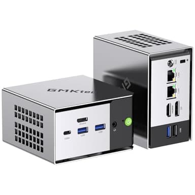 GMKtec M8 Mini PC AMD Ryzen PRO 6650H (6C/12T 4.50GHz) Dual NIC LAN 2.5GbE, 16GB LPDDR5 RAM + 512GB Hard Drive PCle SSD, Oculink, USB4, HDMI, USB-C