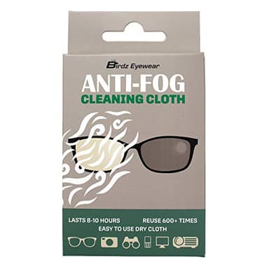 Birdz Anti-fog Easy to Use Reusable Cloth for Fog Free Glasses - Great for Keeping Airsoft Goggles Fog Free