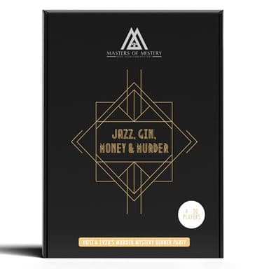 Masters of Mystery 1920s Roaring 20s Murder Mystery Dinner Party Game – Speakeasy Whodunnit Party Game for Adults – 4–20 Players