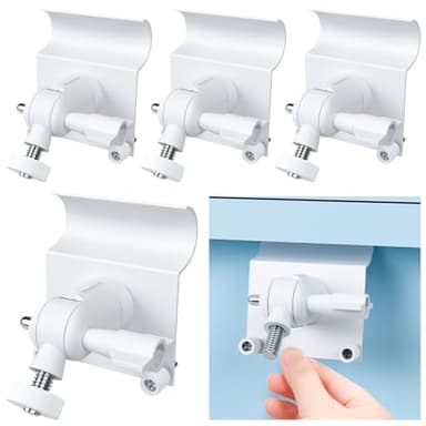 Saysurey 2 Pcs Vinyl Siding Clips Hooks for Mounting Security Camera Hanger No Drill Outdoor Weatherproof Stainless Steel Vinyl Hooks Compatible with Ring Stick Cam Compatible with Indoor Cam