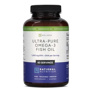 EPAX® Norwegian Omega-3 Fish Oil - 1000mg EPA & DHA, rTG Form for Superior Absorption, IFOS Certified, No Fishy Burps, Third-Party Tested, Heart Brain & Joint Support - 120 Softgels