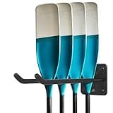 Antidious Kayak Paddles Storage Rack, Garage Metal Oars holder for up to 6 paddles Storage with Non-scratch Grip