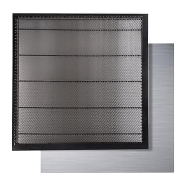 LFGUD Honeycomb Laser Bed 500mm X 500mm, The Soulmate for Laser Engraver, Honeycomb Working Table Honeycomb Panel for Fast Heat Dissipation and Desktop-Protecting with Aluminum Plate