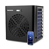 VARMINPOOL Above Ground Pool Heater, 16000BTU, for Pool Up to 5400 Gallons, Pool Heater with WiFi Control App, Pool Heat Pump, Efficient Inverter, Titanium Heat Exchanger, 110V Swimming Pool Heater