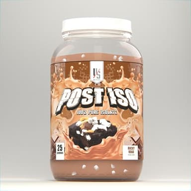 UXO Supplements: Post ISO, 100% Protein Isolate, 24g of Protein, Amazing Flavors, Smooth Consistency, Digestive Enzymes, 31 Servings. (Rocky Road)