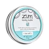 Zum Indigo Wild Body Balm - Body Moisturizer for Women & Men - Includes Goat's Milk, Shea Butter & More - Natural Skin Moisturizer - Sea Salt Scent - 2.5 oz