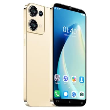 TalkCeLL Cheap Mobile Phones, 5.0" IPS Display, Android 9.0, Dual SIM Dual Camera, Quad Core, 16GB ROM【Expandable up to 128GB】, Support WiFi/Bluetooth/FM, Face Unlocked Phones (Reno9pro-Gold)