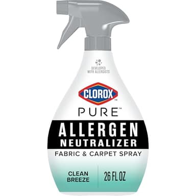 Clorox PURE Allergen Neutralizer Fabric and Carpet Spray, Clean Breeze, 26 Fluid Ounces