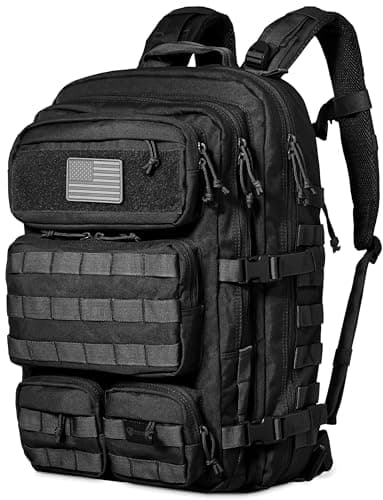 Falko Tactical Backpack for Men and Women, 50L Backpack 2.4x Stronger, Large Military Molle Rucksack, Bugout Backpack, Heavy Duty, Work and Outdoors