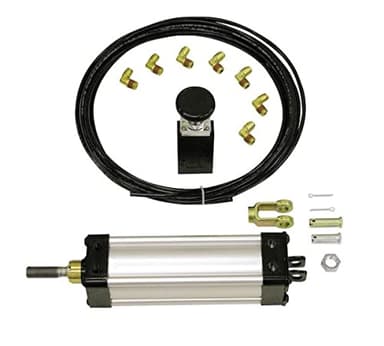 Buyers Products TGC32508VSPK Tailgate Cylinder Kit, Clevis Mount Pneumatic Cylinder, Tubing & Fittings, 8 Stroke, 3.25 Bore, Dump Truck Accessories