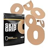 Skin Grip Adhesive Patches for Dexcom G6 CGM – Waterproof & Sweatproof Adhesive for 10-14 Days, Pre-Cut Adhesive Medical Tape, Continuous Glucose Monitor Sensor Cover – 20 Pack, Tan