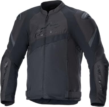 Alpinestars T-GP Plus V4 Airflow Jacket, Lightweight Mesh Construction, CE-Certified, Sport Fit, DFS Shoulder Protection, Hot Weather Riding Gear, M, Black/Black