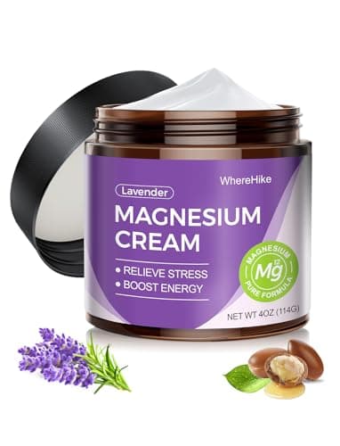 STILIP Natural Topical Magnesium Cream for Sleep,Nighttime Magnesium Lotion for Pain and Leg Cramps,Muscle Relaxation,Calm,Deep Hydration for Skin Care-Lavender