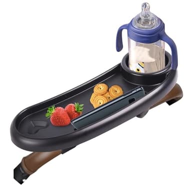 Snack Tray Compatible with Nuna,Snack Tray for Stroller Compatible with Nuna,3 in 1 Snack Tray Attachment Compatible with Nuna with Phone Holder and Cup Holder