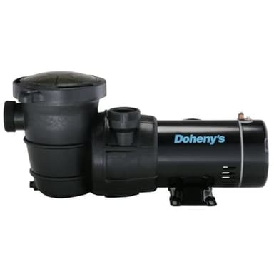 Doheny's 1 HP Above Ground Swimming Pool Pump | 115V, 75 GPM (0.9 THP) | Stainless Steel Shaft, Reinforced Thermoplastic, Low-Noise, High-Efficiency | 1.5" Internal & 2.5" External Threading