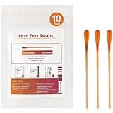 Lead Test Kit for Dishes, 10 Pcs Rapid Lead Test Swabs, Lead Testing Kit Use Water Only, Lead Paint Test Kit Home Use for All Surfaces, Results in 30 Seconds