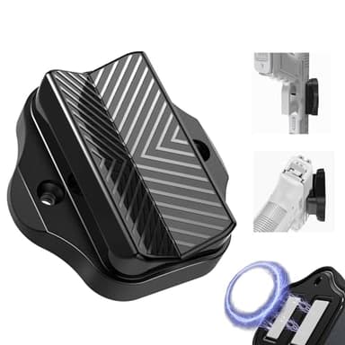 Double-Sided Gun Magnet Mount, Nondestructive Installation Magnetic Handgun Holster in Vehicle, Car, Cashier, Safe, Tactical Pistol Holder for Concealment Compatible with Revolver