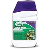 Bonide Chickweed, Clover and Oxalis Killer, 16 oz Concentrate, Controls Weeds and Roots without Harming Lawn
