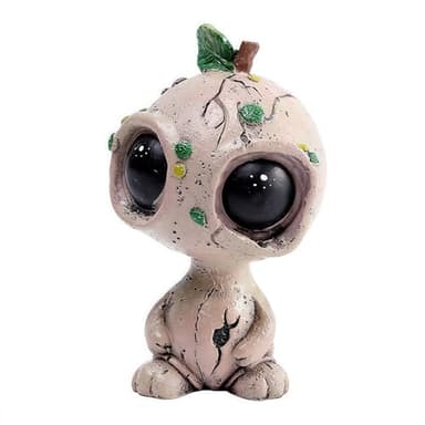 Sraseenomy Garden Statue Novelty Alien Sculptures, Funy Alien Resin Ornament for Home Indoor Outdoor Patio Lawn Yard Decor, Collectable Gift