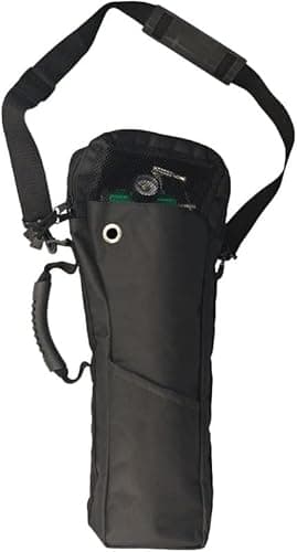 Portable Oxygen Shoulder Bag for A, B(M6), C(M9), D, M2, Ml6, M7 Size Oxygen Cylinders, Durable Oxford Material with Mesh Viewing Window, Portable Oxygen Tank Holder Bag for Travel, Storage, and Carry