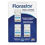Florastor Dual Action Probiotic Supplement – Strengthens Digestive & Immune Health, Balances Gut Flora, 500mg Saccharomyces Boulardii CNCM-I-745 (3 Bottles, 30 Capsules Each)