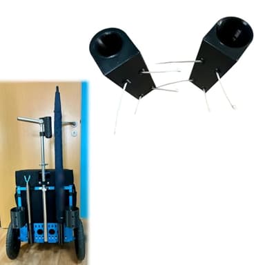 for Zuca LG Cart Umbrella and Retriever Holder Attachment, Golf Disc Storage Accessory, Outdoor Sports Caddy Organizer