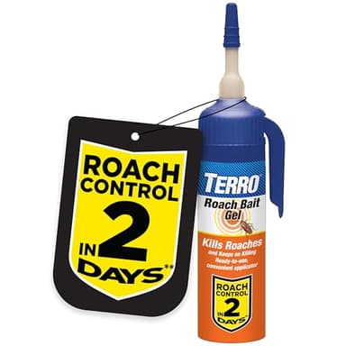 Terro T502 Ready-to-Use Indoor Cockroach Gel Bait Killer - Kills German, American, Oriental Roaches, 3 oz