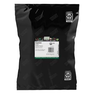 Frontier Co-op Cayenne Pepper, Bulk Spice, Certified Organic | 16 Ounce (Pack of 1)
