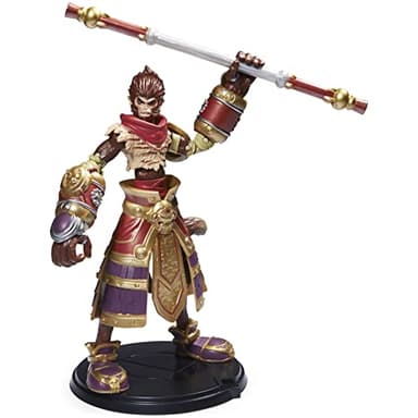 League of Legends, 6-Inch Wukong Collectible Figure with Premium Details and Enchanted Staff Accessory, Champion Collection, Ages 12 and Up