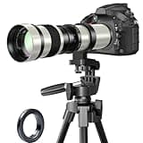 Telephoto Lens - EF Lens for Canon, 420-800mm f/8.3 Manual Zoom Lens for Canon EOS Rebel T3 T3i T4i T5 T5i T6 T6i T6s T7 T7i T8i SL1 SL2 6D 7D 7D 60D 70D 77D 80D 5D II/III/IV SLR Camera Lenses