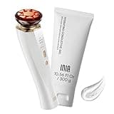 INIA 3-in-1 Red Light Therapy for Face and Neck, Skin Tightening Device True Beauty Glow Facial Massager for Skin Care, Effective Wrinkle Reduction Anti-Aging with Lifting, Tightening, Infusing