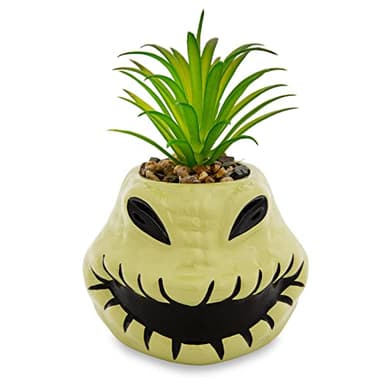 Disney The Nightmare Before Christmas Oogie Boogie 4-Inch Ceramic Mini Planter With Artificial Succulent