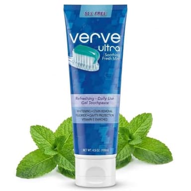 Verve Ultra SLS-Free Toothpaste with Fluoride, 4.5 oz.