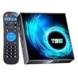 EASYTONE Android TV Box 2024, T95 Android 10.0 TV Box 2GB 16GB Allwinner H616 Quad-Core CPU T95 Android Box 4K 6K TV Box Support 2.4G+5G Dual WiFi Ethernet 100M BT 4.0 H.265 Decoding TV Box Android