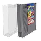 25-Pcs High Quality Plastic Protector Transparent Storage Cases Compatible with N64/SNES Game Boxes – Anti-Dust - Scracth Free - Clear Cases Made Extra Strong (25, NES Cartridge)