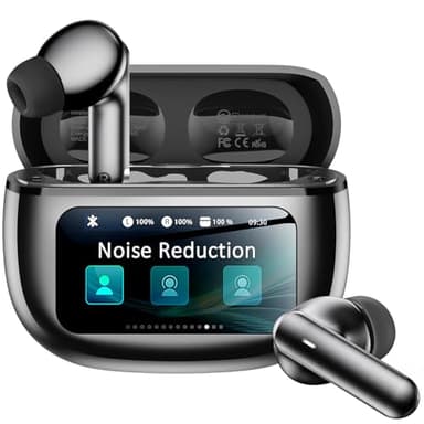 Wireless Earbuds, Ear Buds Active Noise Cancelling with Charging Case, 6.0 Bluetooth Earbuds with AI Clear Calls, 40H Playtime for Sports & Working, Stereo Sound Headphones for iPhone/Android-Black