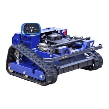 AIWEIYA-Remote Control Lawn Mower,Oil-Electric Hybrid Crawler Track Mower,1.1-5.9 Inch Cutting Height Professional Landscape and Estate Mower for 100% Slope(45°) Large Turf Grass Cutting