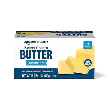 Amazon Grocery, Sweet Cream Butter, Unsalted, 16 Oz