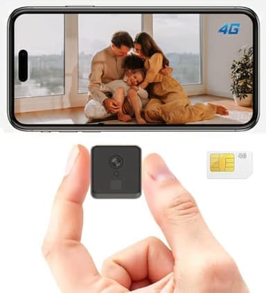 AllTough 4K Hidden Camera,Security Camera No WiFi with 4G SIM Card,Nanny Cam Hidden Camera,Small Cameras Hidden Wireless,Secret Cameras for Spying,App Control with Motion Detection and Night Vision