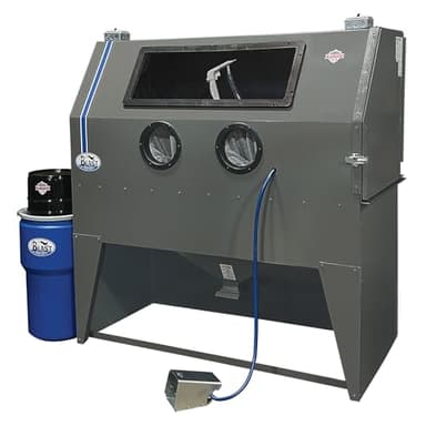 Skat Blast TP Tools USA 2858FP Abrasive Sandblast Sandblasting Cabinet with HEPA Vacuum, 58"W x 28"D x 28"H Work Area, Made in USA