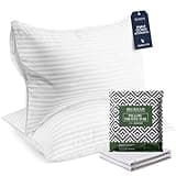 Beckham Hotel Collection Queen Size Pillows and Pillow Protectors - Sets of 2