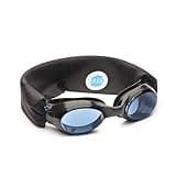 Splash Place SWIM KIDS GOGGLES with Fabric Strap - MIDNIGHT | Fun & Comfortable - Adult & Kids Swim Goggles - Won't Pull Your Hair - High Visibility Anti-Fog Lenses - Black Goggles for Swimming