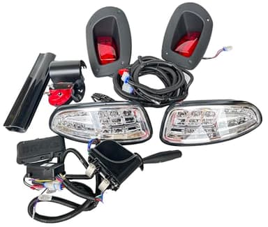 Dr.Acces Golf Cart light Compatible EZGO RXV Complete ultimate LED Light Kit with Turn Signals, Hazard Flasher, Horn and Brake fits Fits RXV Gas & Electric 2008-2015 Golf Cart