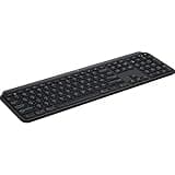 Logitech MX Keys Advanced Wireless Illuminated Keyboard, Tactile Responsive Typing, Backlighting, Bluetooth, USB-C, Apple macOS, Microsoft Windows, Linux, iOS, Android, Metal Build (Black)