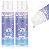 NAIMOER 2Pack Diamond Art Sealer 240ML, Diamond Art Sealer with Sponge Head, 5D Diamond Art Glue Accessories Conserver Permanent Hold Shine Effect Sealer for Diamond Art & Puzzle Glue