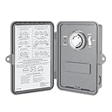 BN-LINK Pool Pump Timer, Outdoor Mechanical Timer Box, Heavy Duty 24 Hour Programmable, 2HP 40A Max, 120, 240, 277 VAC, for Pool Pump, Water Heater, Fans, SPA, ETL Listed