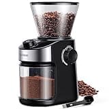 SHARDOR Burr Coffee Grinder Electric with 32 Grinding Sizes, Coffee Bean Grinder with 40 Seconds Adjustable Electronic Timer, Coffee Grinders for Home Use with Chamber Cleaning Button