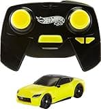 Hot Wheels RC Toy Car, Remote-Control Nissan Z in 1:64 Scale with Controller & USB Cable, Works On & Off Track cc