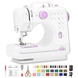 Sea Punk Sewing Machine for Beginners, Mini Sewing Machine with 12 Built-in Stitches, Kids Sewing Machine with Foot Pedal, High-Low Speeds, Portable Sewing Machines and Sewing Enthusiasts (505)