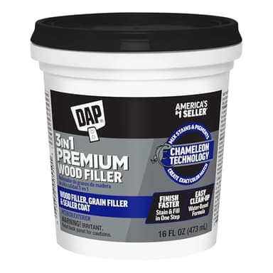DAP Premium Wood Filler, White, 16 oz (7079800550)